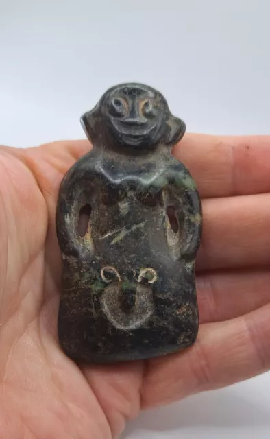Chinese OLD Hongshan Stone / Jade Hand  Carved Amulet / pendant
