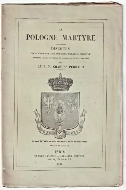 Charles Perraud LA POLOGNE MARTYRE INSURRECTION JANVIER 1863