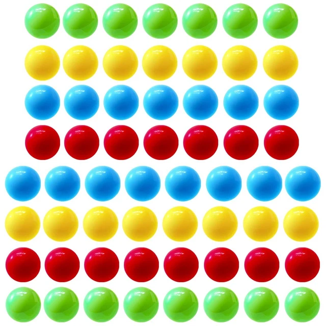 60Pcs Game Replacement Marbles Balls Compatible with Hungry Hungry Hip...