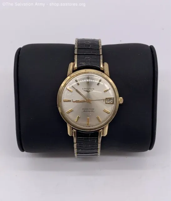 VINTAGE LONGINES GRAND Prize 10Kt Gold Filled Automatic Watch 64.5 (g ...