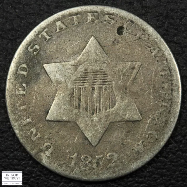 1852 Silver Three Cent Piece 3CS