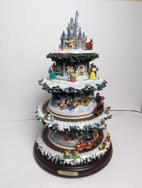 Bradford Exchange Wonderful World Of Disney  Lighted Tabletop Christmas Tree -