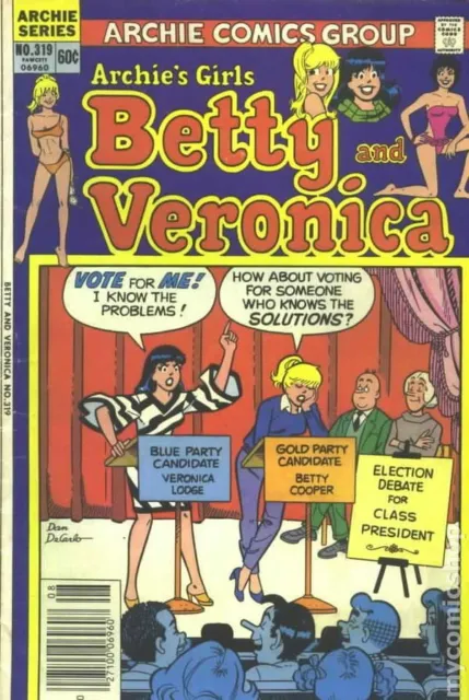 Archie's Girls Betty and Veronica #319 VF 8.0 1982 Stock Image