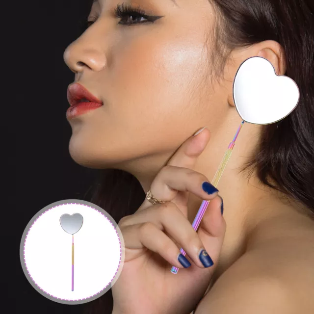 Lash Tech Supplies Beauty Eyelash Check Mirror Heart-shaped