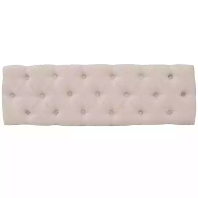 Banc Lin Bois massif 110 x 38 x 48 cm Blanc crÃ¨me 3