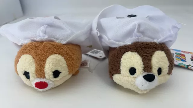 Disney Tsum Tsum Chip and Dale Haunted Style Mascot＋Tag 3.5 Inch  Disney Store