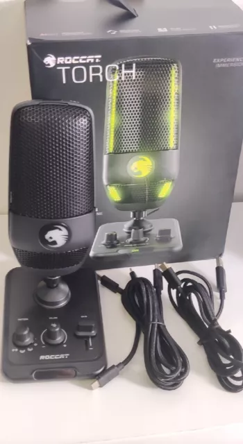 Roccat Torch Studio-Grade USB Microphone, Black (UNTESTED)