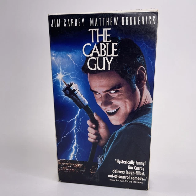 USED VHS THE CABLE GUY Jim Carrey Matthew Broderick Judd Apatow Leslie