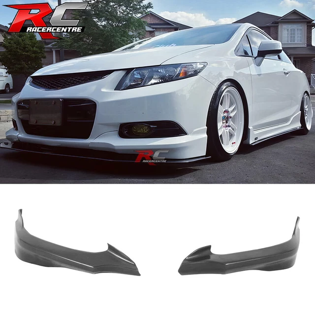 Xcessmotors HF-P Style Rear Bumper Side Aprons For 2012-2013 Honda Civic Coupe (Unpainted PU) - View #3