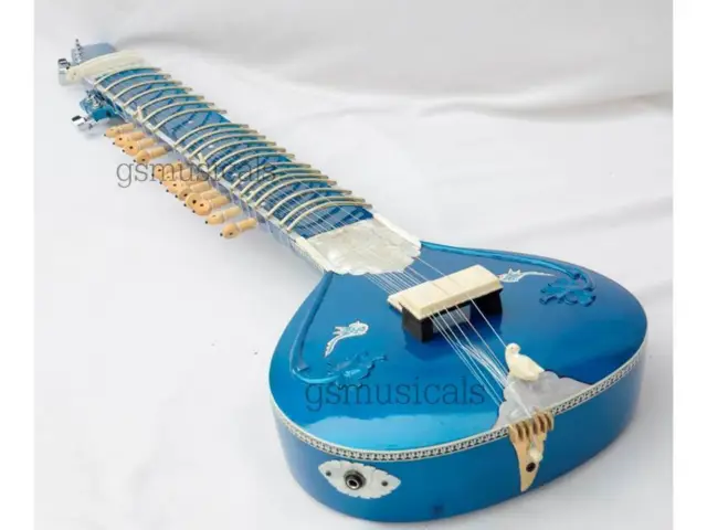 Sitar Fusion Electric With Fiberglass Case Gsm032 Au