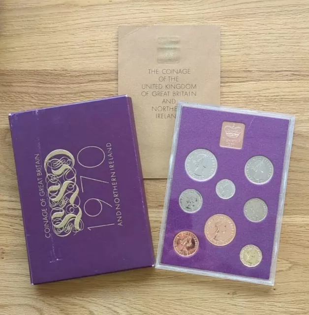 1970 Proof Set Coinage Of Great Britain & Northern Ireland Coins