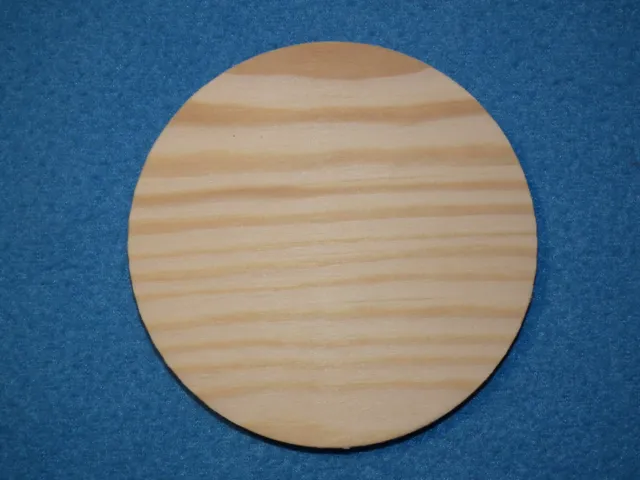 50 Stück runde Holzscheibe Durchmesser 8 cm Kiefersperrholz in 8 mm stark 2