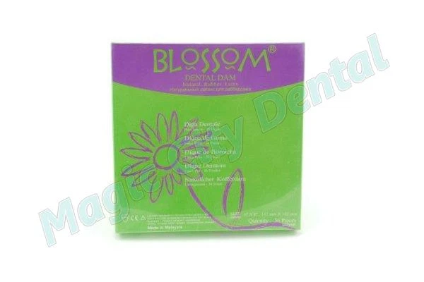 Neuf Blossom 15.2cm x Moyen Vert Menthe Dentaire Caoutchouc Latex Digue
