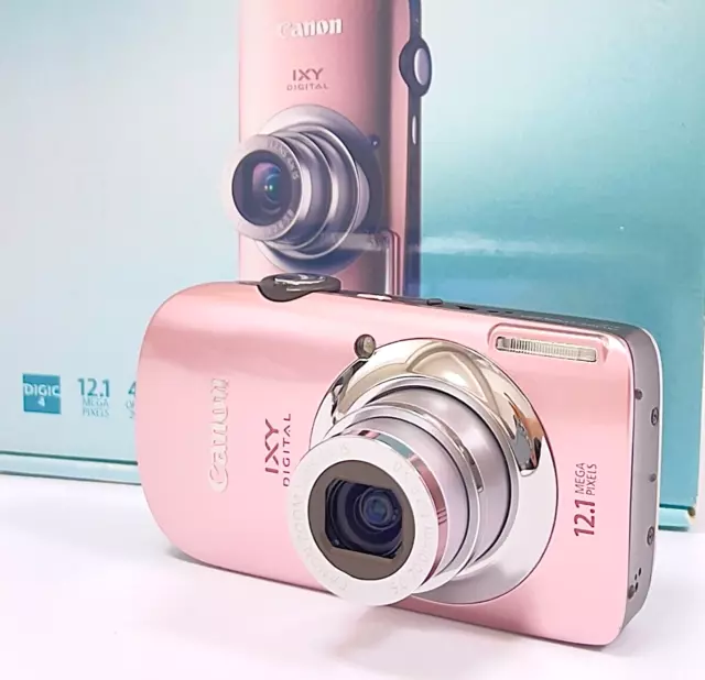 [Near Mint] Canon IXY DIGITAL 510 IS PowerShot 12.1MP Digital camera Pink w/ Box