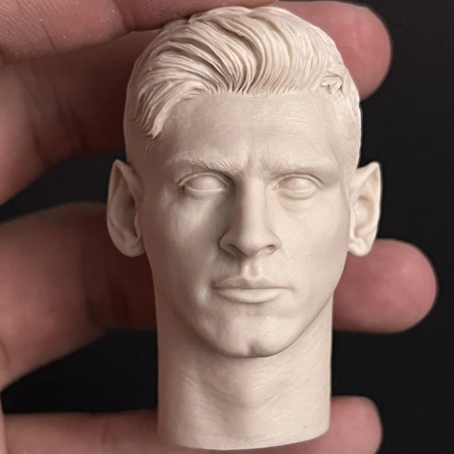 16 FOOTBALL PLAYER Argentina Lionel Messi Head Sculpt For 12'' Male