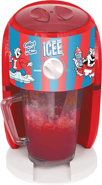 Iscream Genuine ICEE Brand Counter-Top Sized ICEE at Home Shaved Ice Slushie Mak