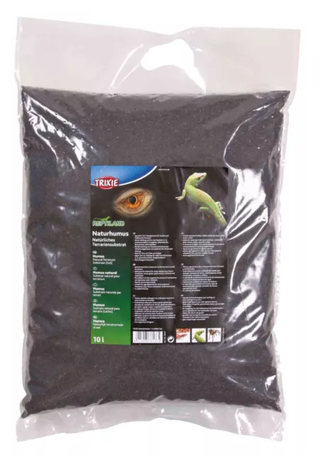 Trixie Naturhumus 10l  Terrarien Bodengrund Reptilien Amphibien Spinnen