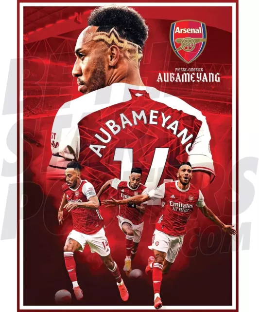 Be The Star Poster Arsenal FC 2020/21 Pierre-Emerick Aubameyang A2 Fußball Po