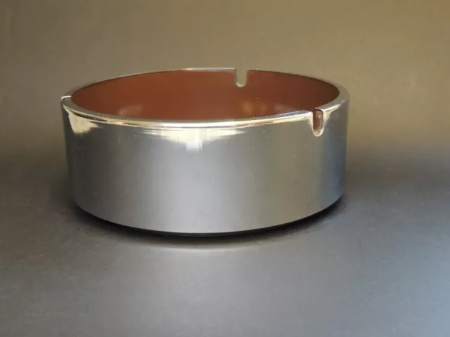 Vintage Maru Trend Pacific Chrome covered Retro Ashtray