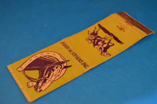 HARRY M. STEVENS  Horse Racing Track  MATCHCOVER  Vintage SPORTS ARENA CATERERS