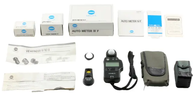 【ALL BOXED】Minolta Auto Meter IV F Flash Viewfinder 10° I I Exposure Meter...