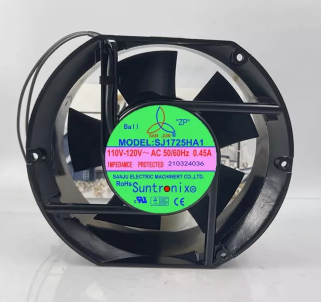 SUNTRONIX SJ1725HA1 Cooling Fan 110-120V~AC 50/60Hz 0.45A 170x150x51mm