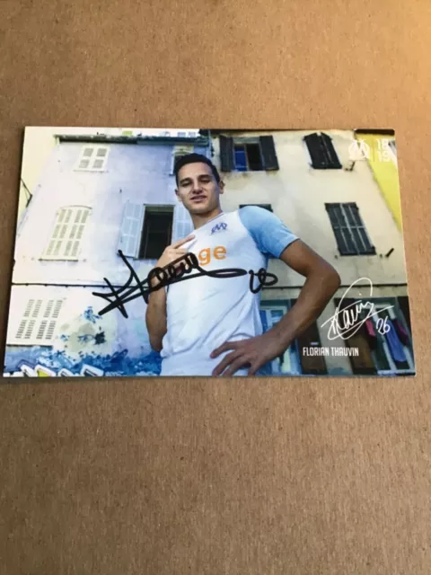 Florian Thauvin, France 🇫🇷  Olympique Marseille 2018/19 hand signed