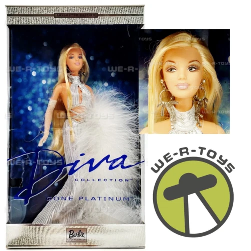 Diva Gone Platinum Barbie Collector Edition Doll 2001 Mattel 52739