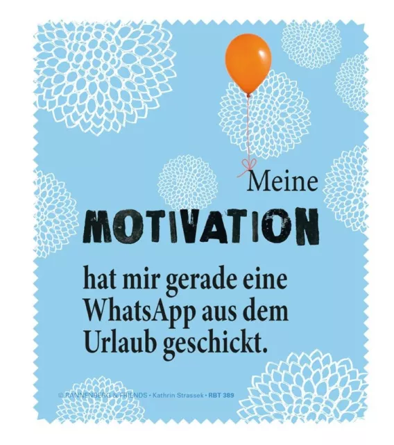 schönes Brillenputztuch aus Microfaser von Rannenberg & Friends | MOTIVATION