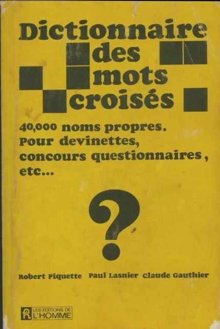 3199987 - Dictionnaire des mots croisés - Collectif
