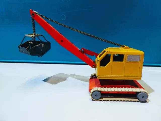 Gama  MiniMod Bagger 925, gelb, Blechspielzeug, gebraucht