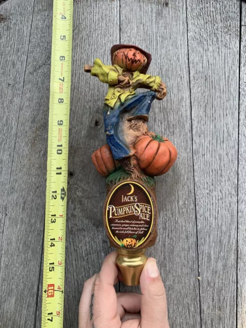 JACK'S PUMPKIN SPICE ALE Scarecrow Beer Tap Handle