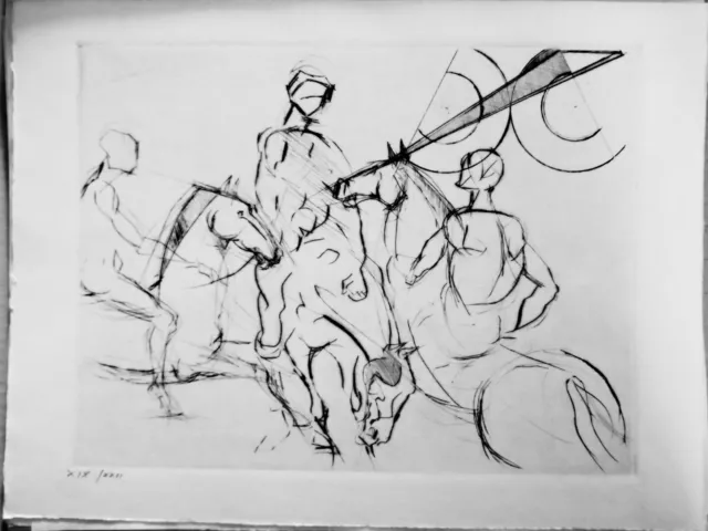 Mo Carlo. Puntasecca non firmata. "Atelier Upiglio 3" 1986. Copia: XIX/XXII
