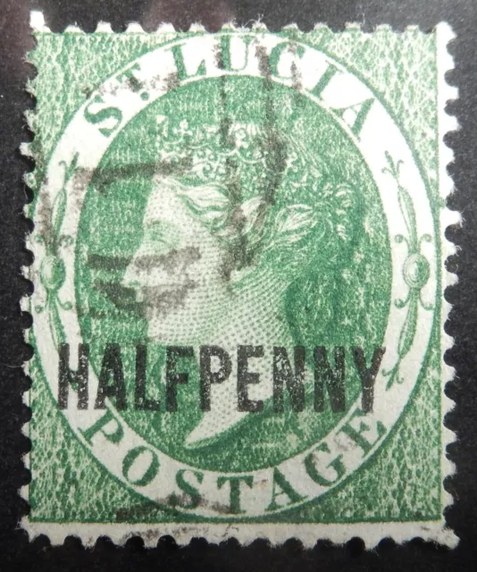 St. Lucia Scott # 19, Used