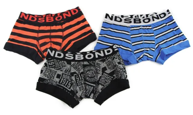Bonds Boys Fit Trunk Underwear Boyleg Wideband Black Blue White Orange 2