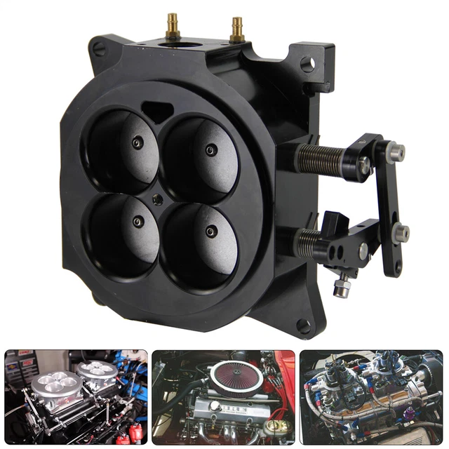 CNC BILLET 1000CFM 4150 Flange Carburetor Throttle Body 1.75" Core 4