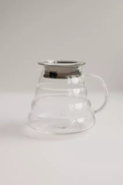 Hario V60 Glass Range Server 600ml 02 Size Clear 2-5 Cups