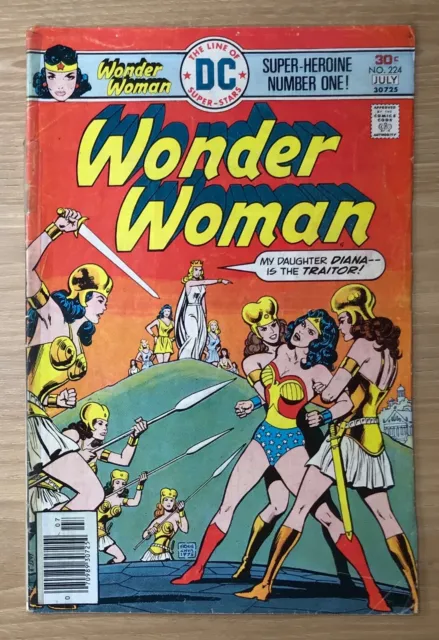 Wonder Woman #224 DC Comics Bronze Age Amazon Paradise Island g/vg-