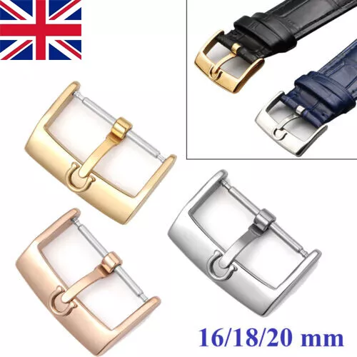 16/18/20mm Stainless Steel Buckle/Clasp For Omega Watch Strap Gold/Silver