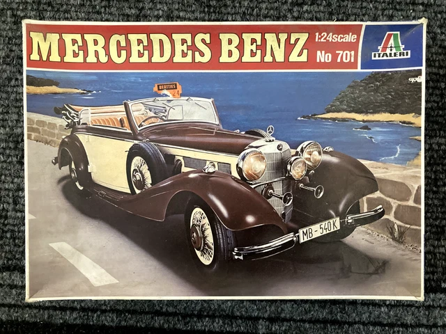 ITALERI 1:24 MERCEDES Benz 540K model kit, complete £17.22 - PicClick UK