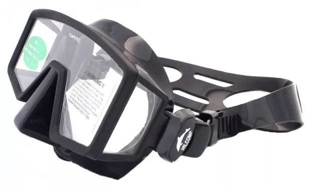 3-Windows Frameless Scuba Diving / Snorkeling Mask WIL-DM-35NB for narrow faces