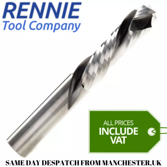 Solid Carbide 2 Flute Up Down Compression Router Bit Cutter Endmill Woodwork