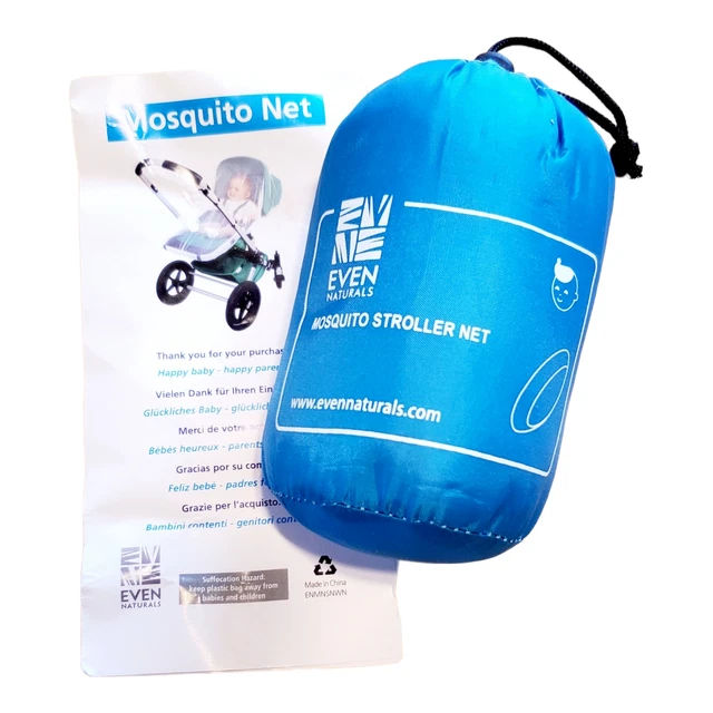 Even Naturals Premium Baby Mosquito Net for Stroller Playpen Crib Car Seat
