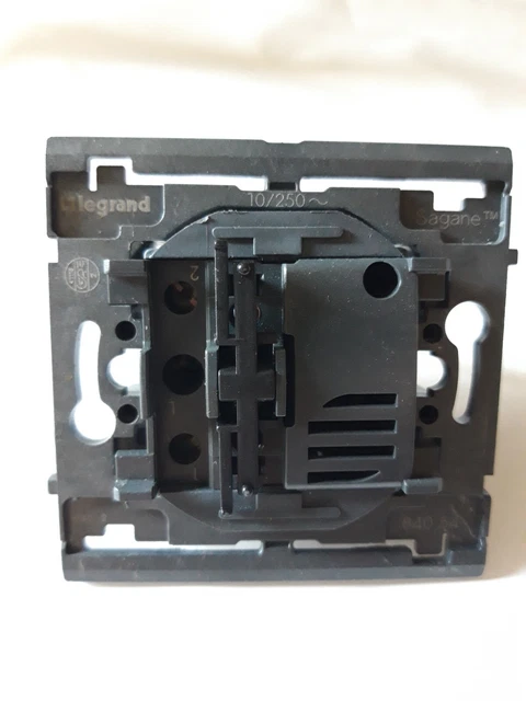Bouton Poussoir Legrand Sagane Silex Complet Gris - Réf 92545 / 84004 - Neuf
