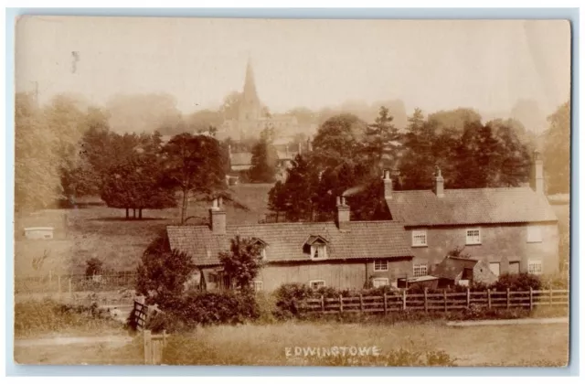 c1910's Residence Church View Mansfield Edwinstowe England RPPC Photo Postcard