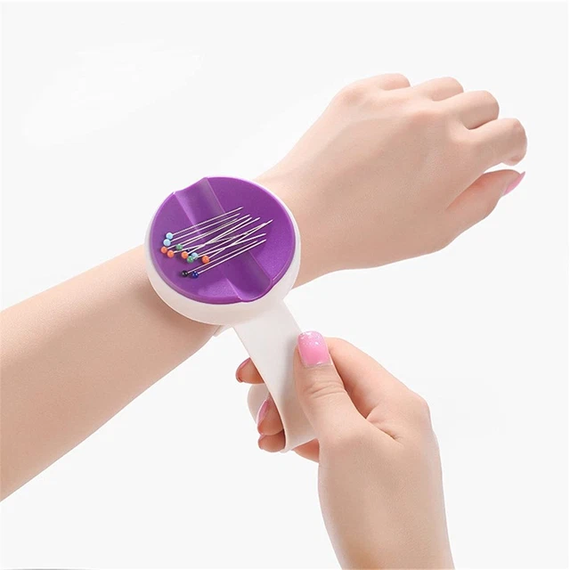 New Magnetic Wrist Pin Holder 'Wrist Pinny' Slap Band 5 Vibrant Colours Availa
