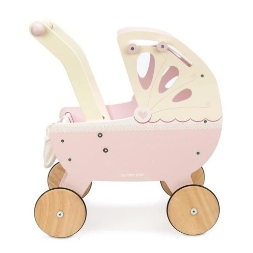 Cochecito Muñecas De Madera Rosa - Le Toy Van