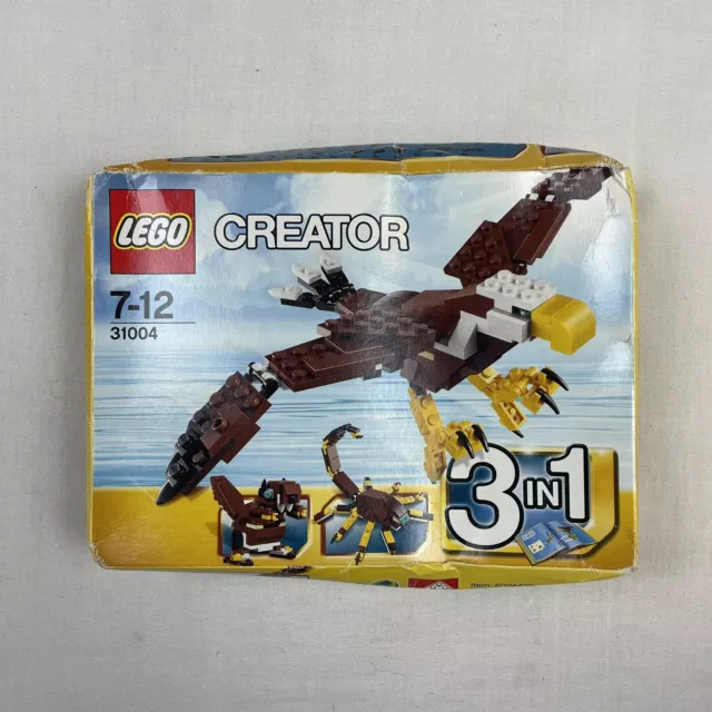 LEGO CREATOR: Fierce Flyer (31004) Eagle Scorpion Scoiattolo 3 in 1 scatola nuova