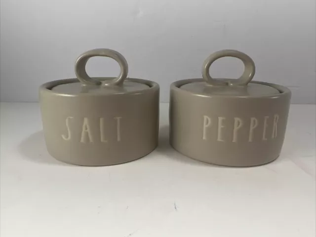 Rae Dunn SALT & PEPPER Ceramic Cellars Kitchen