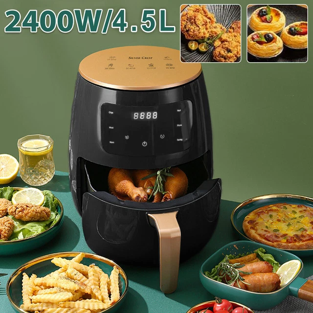 Heißluftfritteuse Fritteuse Airfryer Heißluft Pommes Fettarm 1400w Xl 4 Liter HEISSLUFTFRITTEUSE 4.5L FRITTEUSEN Friteuse Airfryer Backofen Fritteuse